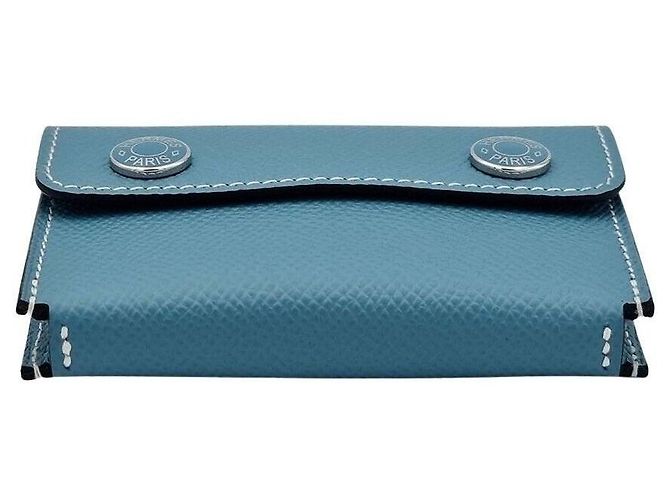 Hermès Portacarte Blu - vista 5