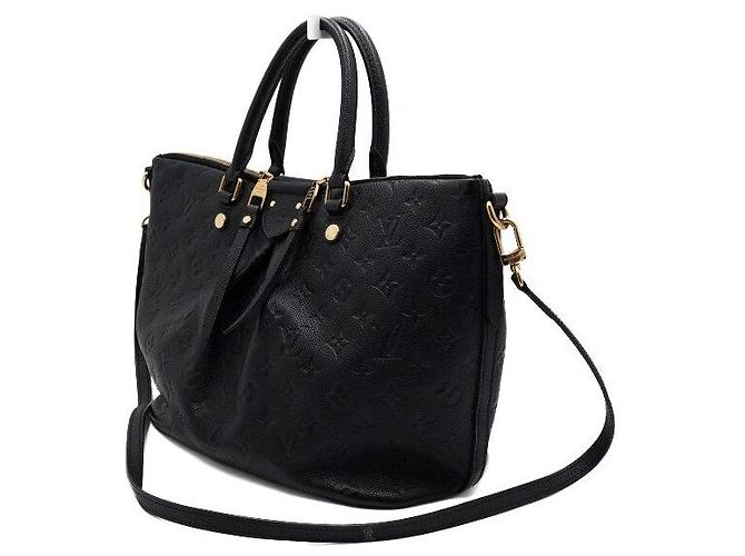 Louis Vuitton Monogram Empreinte Black Mazarine MM Tote and Shoulder Bag - view 2