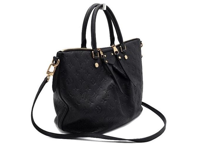 Louis Vuitton Monogram Empreinte Black Mazarine MM Tote and Shoulder Bag - view 3
