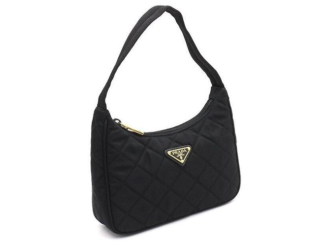 Prada Sac à épaule hobo pour femme en nylon matelassé avec logo triangulaire - vue 3