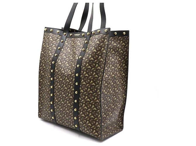 Burberry Borsa Tote in tela con borchie dorate Multicolore - vista 2