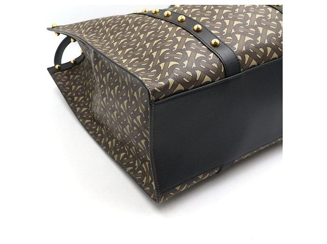 Burberry Borsa Tote in tela con borchie dorate Multicolore - vista 7