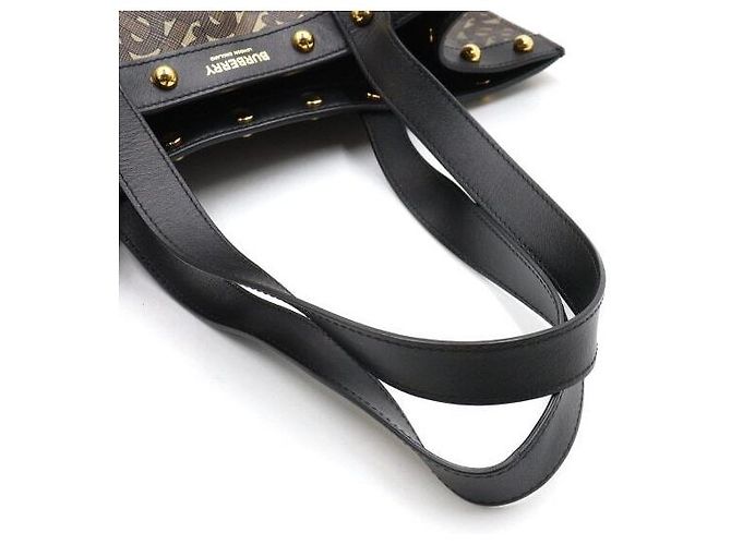 Burberry Borsa Tote in tela con borchie dorate Multicolore - vista 8