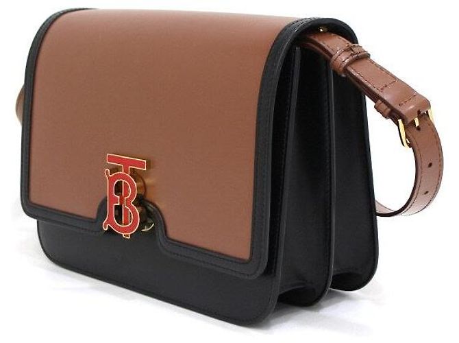 Burberry Borsa a tracolla TB Medium in pelle Marrone - vista 2