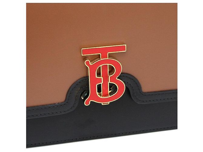 Burberry Borsa a tracolla TB Medium in pelle Marrone - vista 4