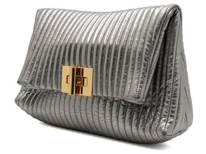 Tom Ford Clutch pieghevole da donna Argento Metallizzato - vista 2