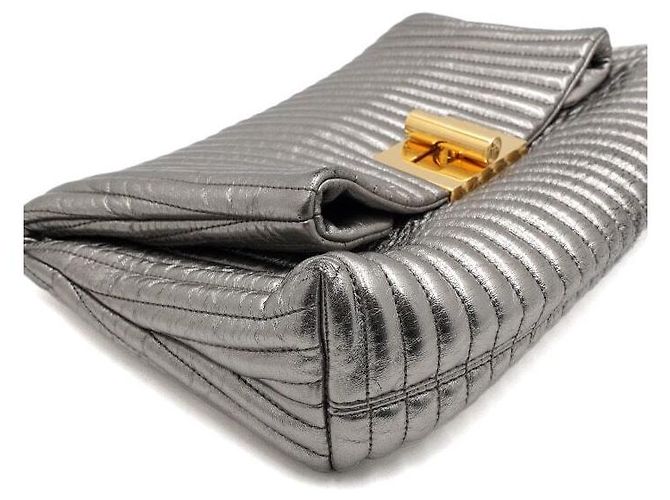 Tom Ford Clutch pieghevole da donna Argento Metallizzato - vista 7