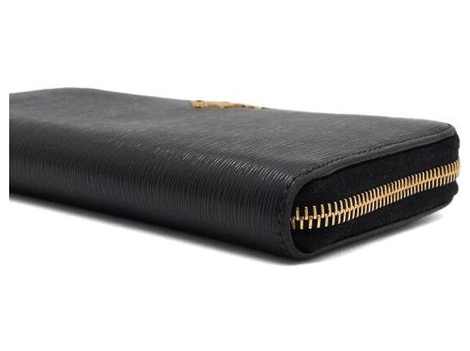 Prada Black Vitello Move Zip Damen Langbeutel - Ansicht 7