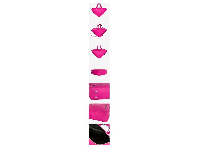 Balenciaga Bolso Duffle Triangle Small Rosa - vista 2