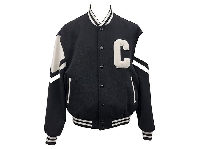 Céline Wool Jackson Teddy Jacket Black - view 4