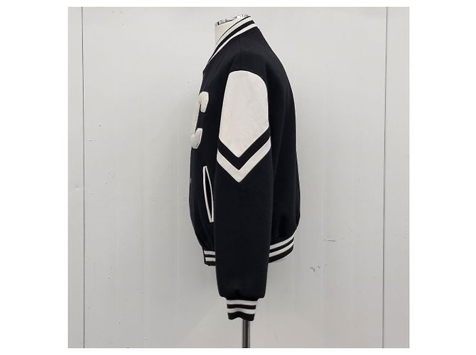 Céline Wool Jackson Teddy Jacket Black - view 7