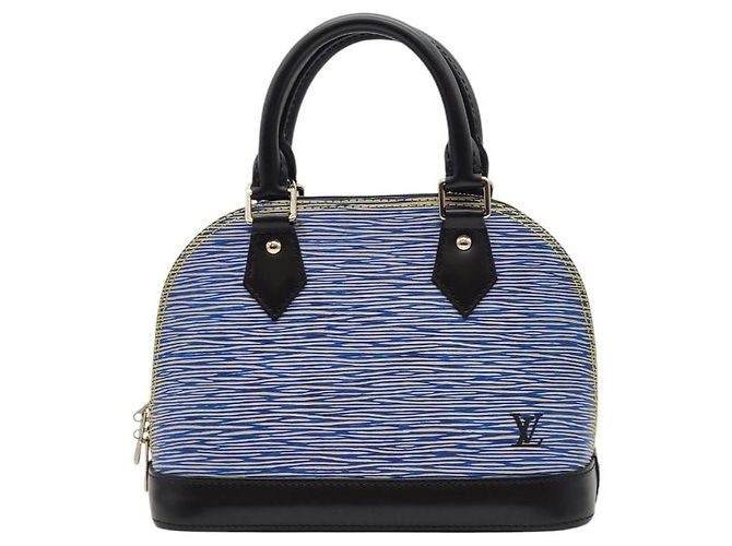Louis Vuitton Borsa a mano e tracolla Epi Alma BB Blue Top Handle - vista 5