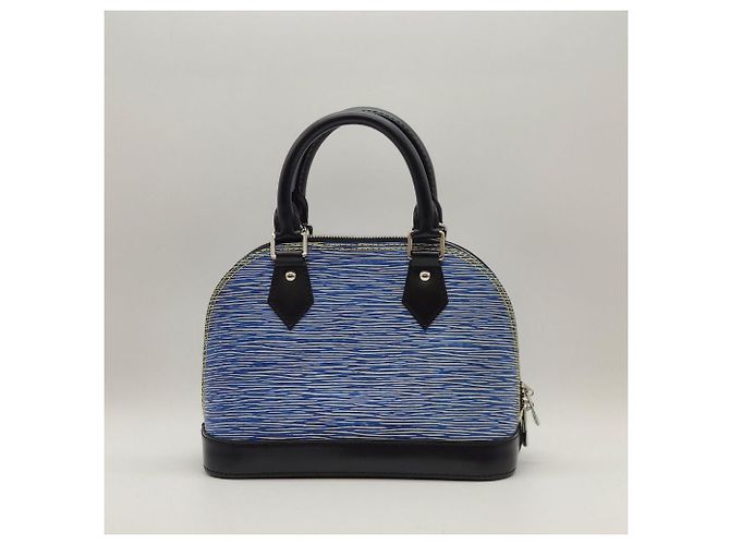 Louis Vuitton Borsa a mano e tracolla Epi Alma BB Blue Top Handle - vista 7