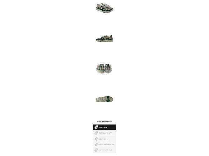 Louis Vuitton Trainer Damier Grained Nuovo Verde - vista 2