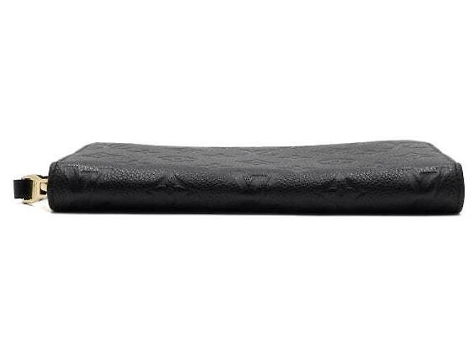Louis Vuitton Monogram Black Empreinte Clemence Zipper Long Wallet Women - view 5
