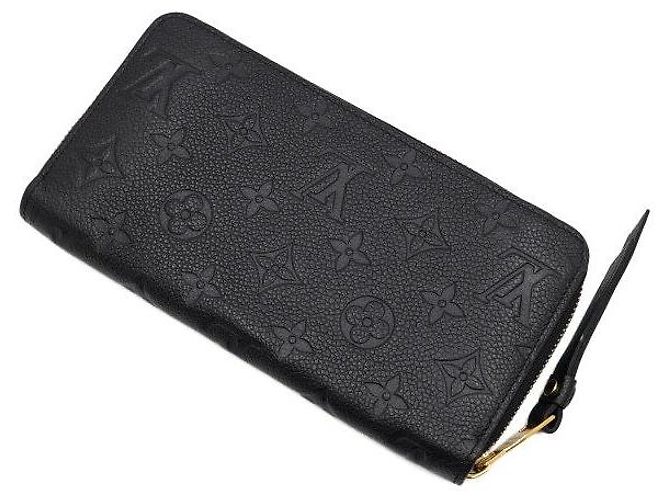 Louis Vuitton Monogram Black Empreinte Clemence Zipper Long Wallet Women - view 8