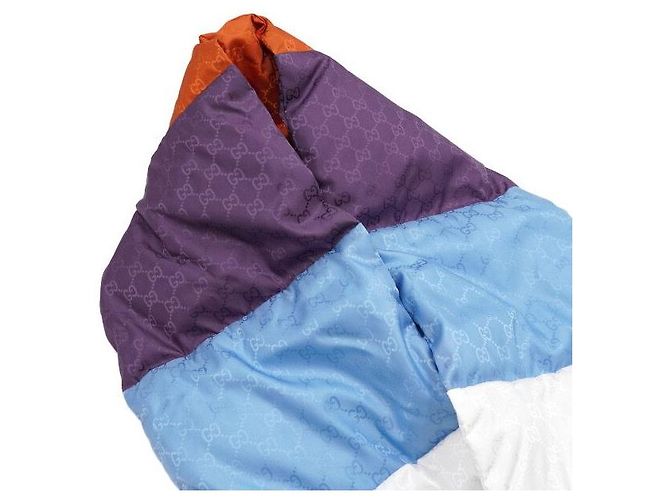 Gucci Mehrfarbiger Nylon-Stola Schal Tuch Mehrfarben - Ansicht 2