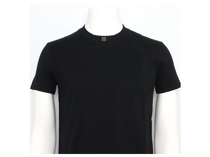 Givenchy Unisex T-Shirt aus Baumwolle in Schwarz mit Mini-Logo-Stickerei - Ansicht 2