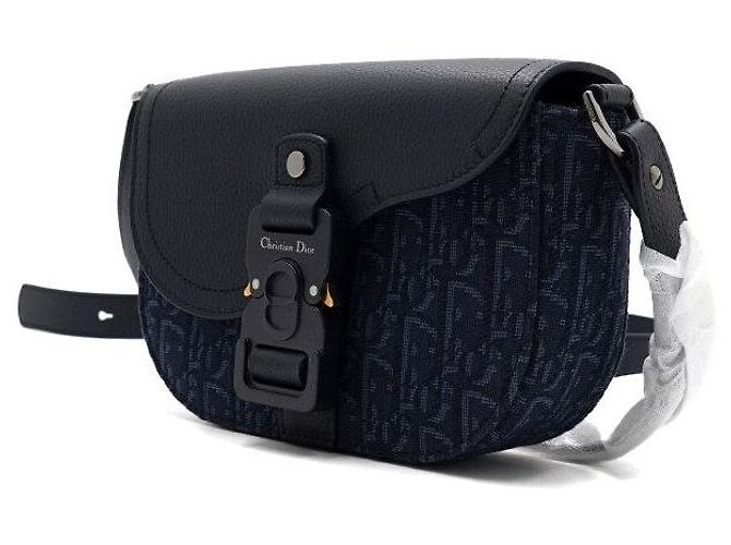 Dior Borsa a tracolla mini con patta Saddle Multi Navy - vista 2