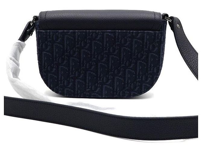 Dior Borsa a tracolla mini con patta Saddle Multi Navy - vista 4