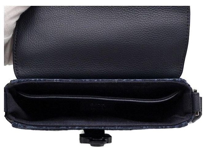 Dior Borsa a tracolla mini con patta Saddle Multi Navy - vista 5