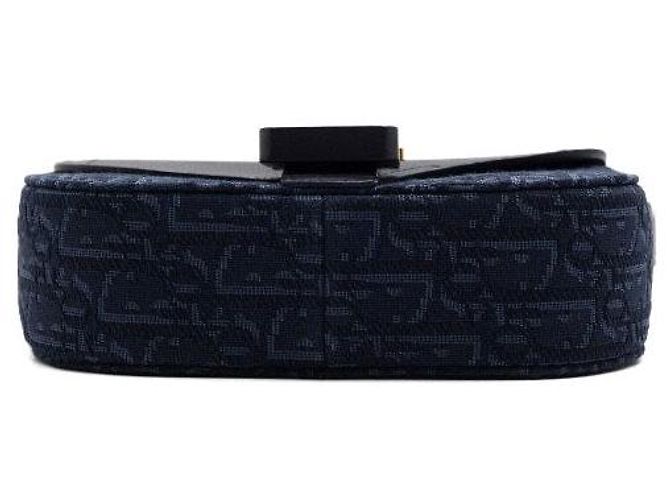 Dior Borsa a tracolla mini con patta Saddle Multi Navy - vista 7