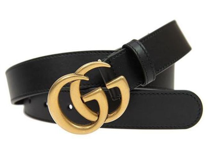 Gucci Cintura GG Marmont Nero - vista 4
