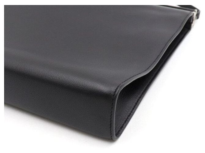 Hermès Borsa a tracolla Clic in pelle di vitello Evergrain nera e indaco Nero - vista 7