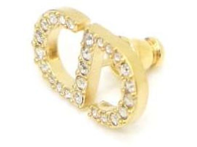 Dior Petit CD Crystal Gold Ohrringe Golden - Ansicht 3