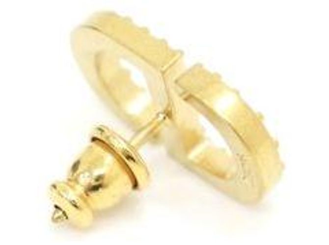 Dior Petit CD Crystal Gold Ohrringe Golden - Ansicht 4