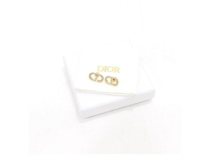 Dior Petit CD Crystal Gold Ohrringe Golden - Ansicht 6
