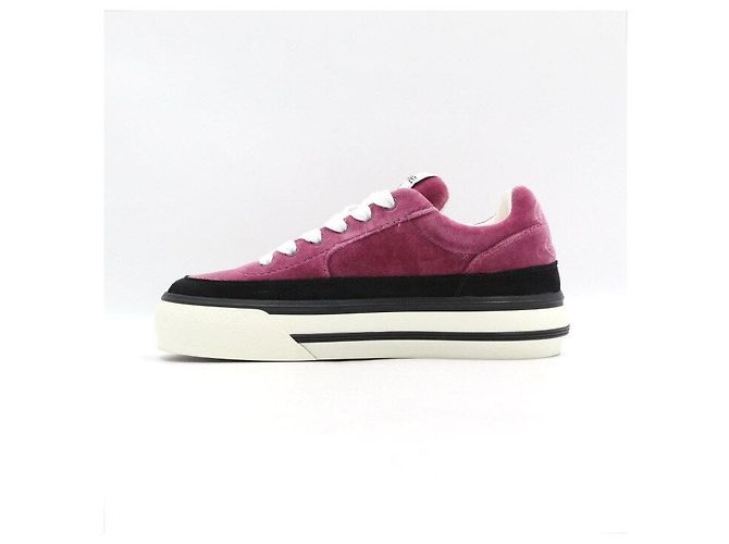 Chanel Sneakers in camoscio vellutato da donna Porpora - vista 4