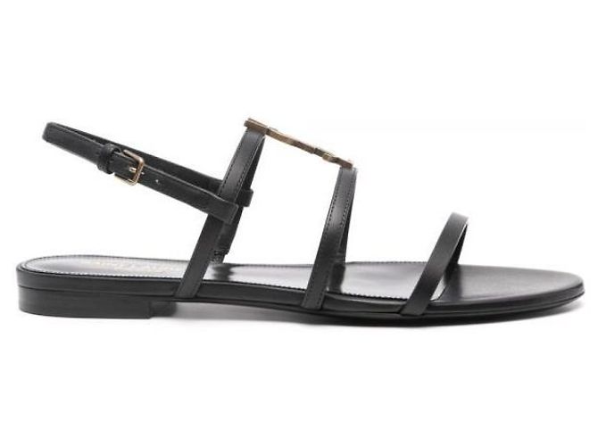 Saint Laurent Sandalias New Cassandra de piel - vista 4