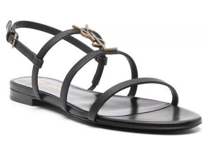 Saint Laurent Sandalias New Cassandra de piel - vista 5