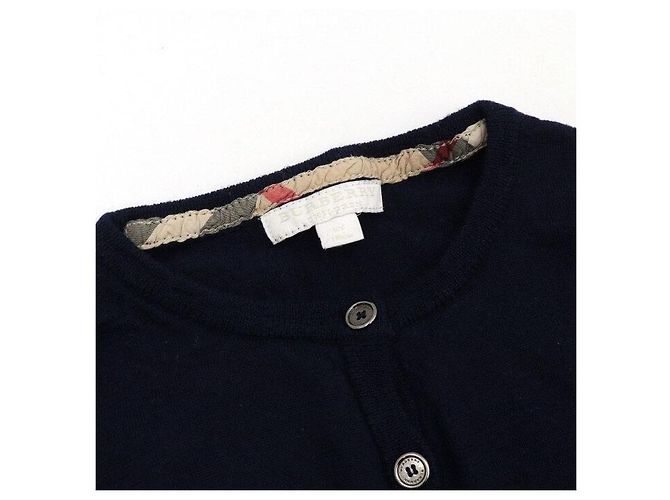 Burberry Junior Langarm-Cardigan Blau - Ansicht 2