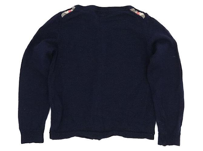 Burberry Junior Langarm-Cardigan Blau - Ansicht 5