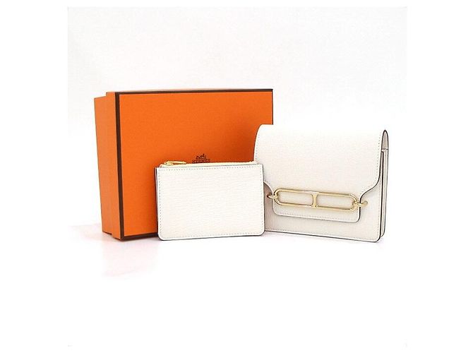 Hermès Cartera Slim de piel de cabra con detalles dorados Multicolor - vista 7