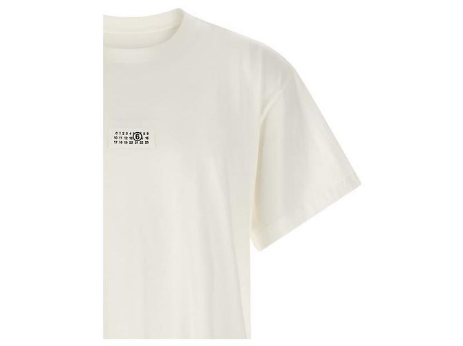 Maison Martin Margiela Baumwoll-T-Shirt Weiß - Ansicht 6