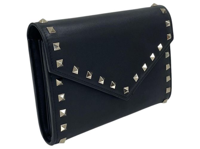 Valentino Borsa a tracolla Rockstud WOC Mini Pouch con catena Nero - vista 2