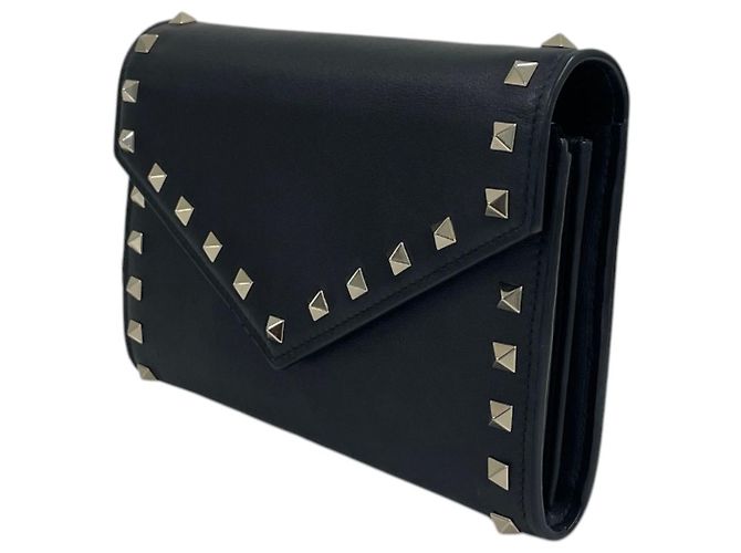 Valentino Borsa a tracolla Rockstud WOC Mini Pouch con catena Nero - vista 3