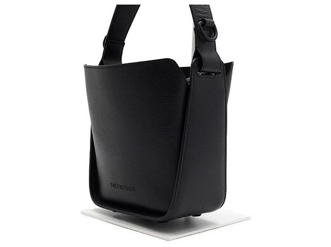 Balenciaga Borsa a tracolla Tool Extra Small in pelle nera - vista 2