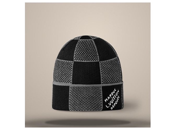 Louis Vuitton Damier Heritage Beanie Black Schwarz - Ansicht 2