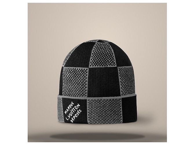 Louis Vuitton Damier Heritage Beanie Black Schwarz - Ansicht 3