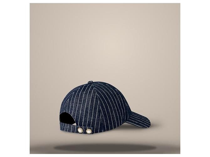 Louis Vuitton Denim Stripes Cap Navy Blau - Ansicht 5