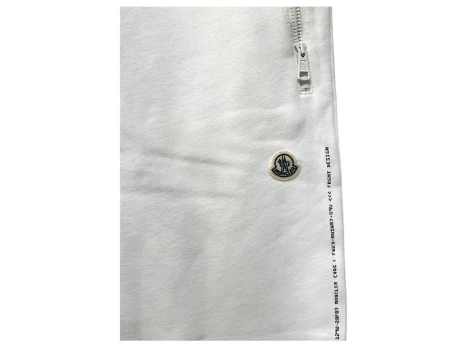 Moncler Fragment Logo Patch Training Fleece Jogger Pants [XL] Weiß - Ansicht 3