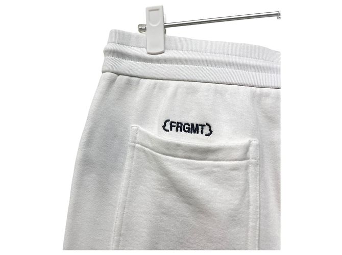 Moncler Fragment Logo Patch Training Fleece Jogger Pants [XL] Weiß - Ansicht 4