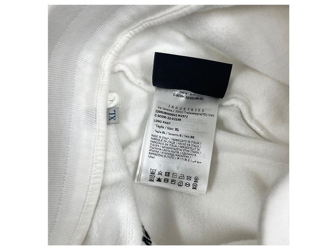 Moncler Fragment Logo Patch Training Fleece Jogger Pants [XL] Weiß - Ansicht 5