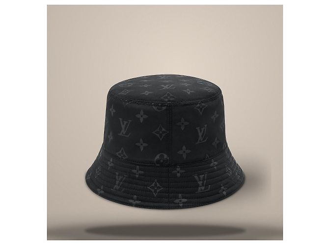 Louis Vuitton Cappello Bucket Monogram Blast Black Nero - vista 4
