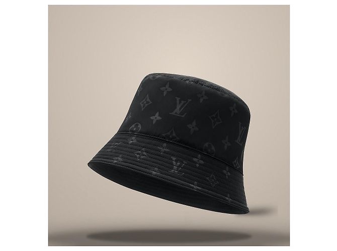 Louis Vuitton Cappello Bucket Monogram Blast Black Nero - vista 5