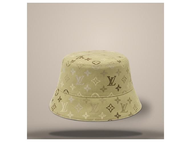 Louis Vuitton Cappello Bucket Beige Marrone - vista 2